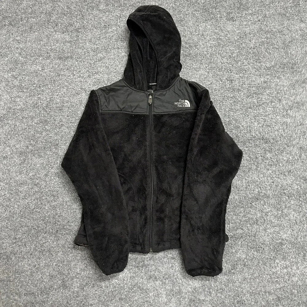 The North Face Fleece Hoodie Womens Size S Black Osito Full Zip Soft Warm Jacket